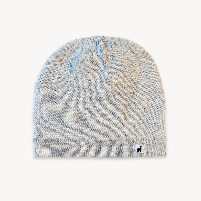 Alpaca Fleece Lined Hat - Clear Grey
