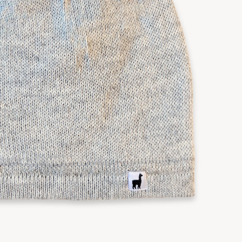 Alpaca Fleece Lined Hat - Clear Grey