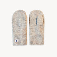 Alpaca Fleece Lined Mittens - Beige