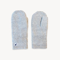 Alpaca Fleece Lined Mittens - Clear Grey