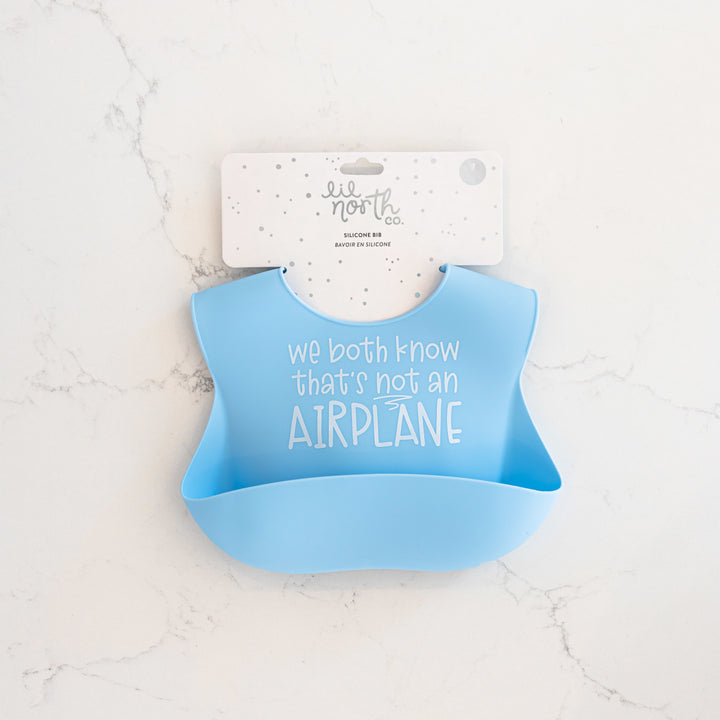 Airplane Silicone Bib