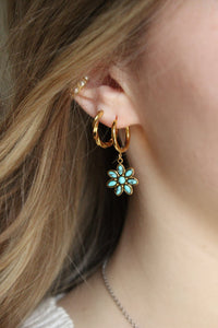Cassidy Turquoise Hoops