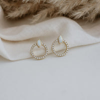 Blanche Studs - Opalite