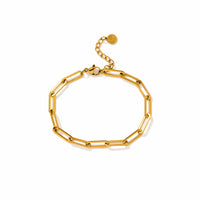 Bold Paperclip Bracelet - Gold