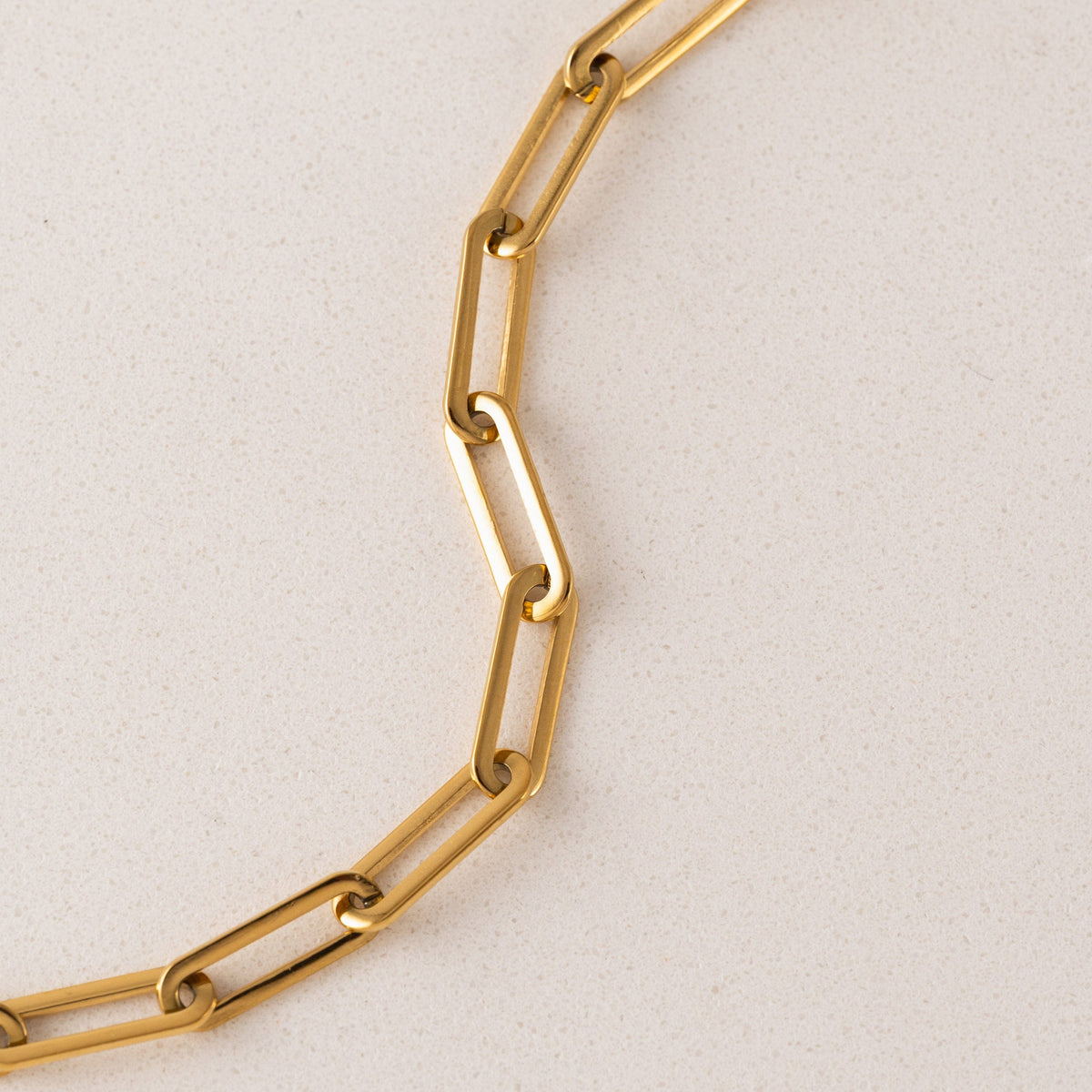 Bold Paperclip Bracelet - Gold