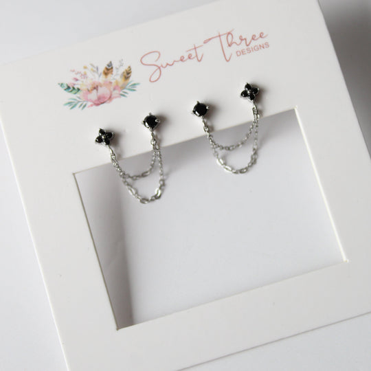 Afterglow Double Earring - Black