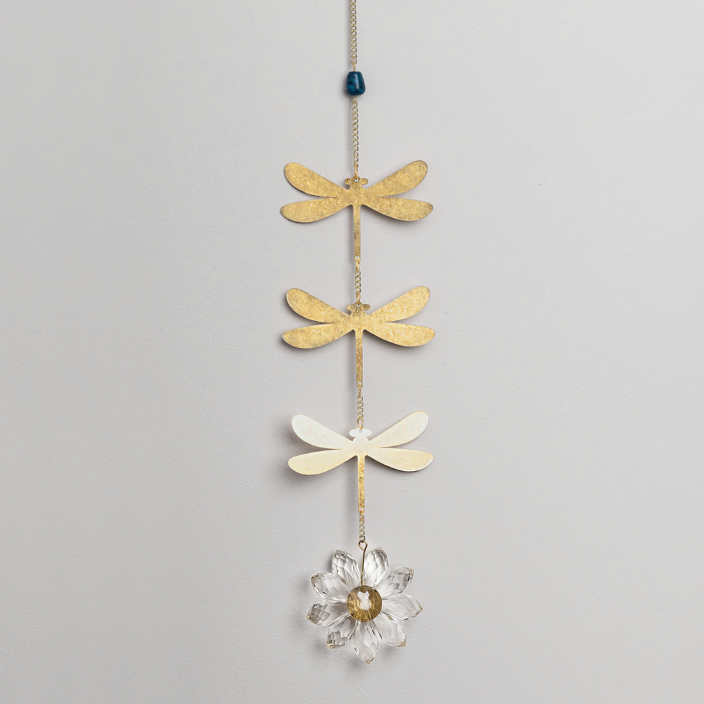 Suncatcher- Dragonfly/Blue Apatite
