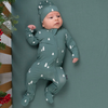 Footed Zipper Sleeper - Tiny Trees