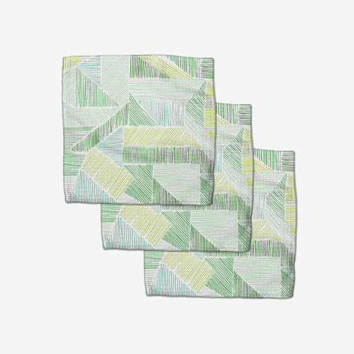 Dishcloth Set - Green Kites