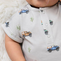 S/S Shortall Romper - Jeeps