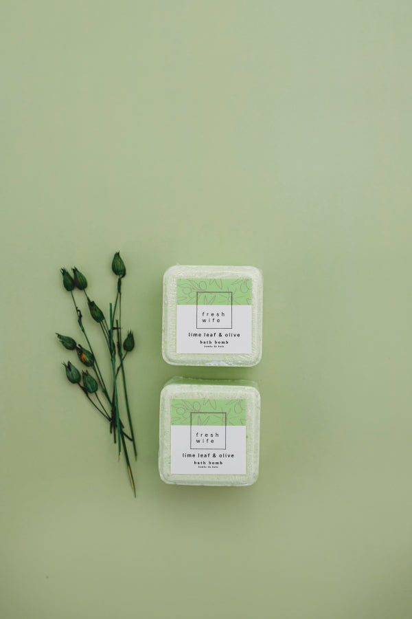 Lime Leaf & Olive Bath Bomb