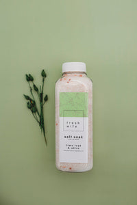 Lime Leaf & Olive Salt Soak