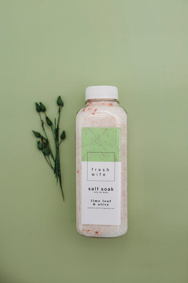 Lime Leaf & Olive Salt Soak
