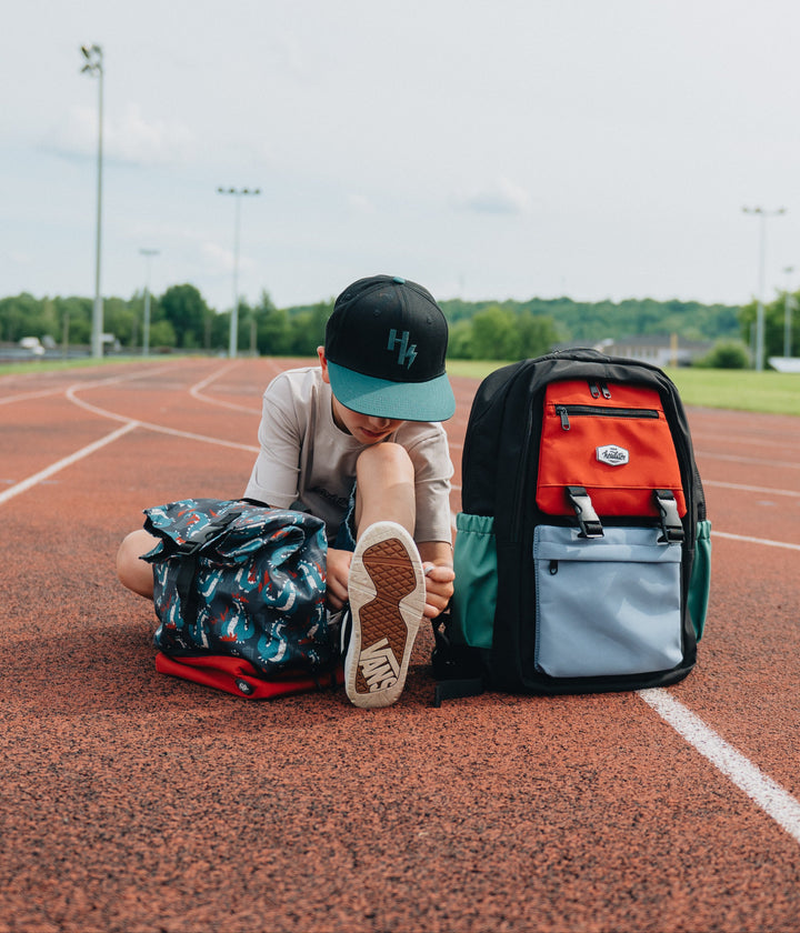 Colorblock Ice and Fire Backpack