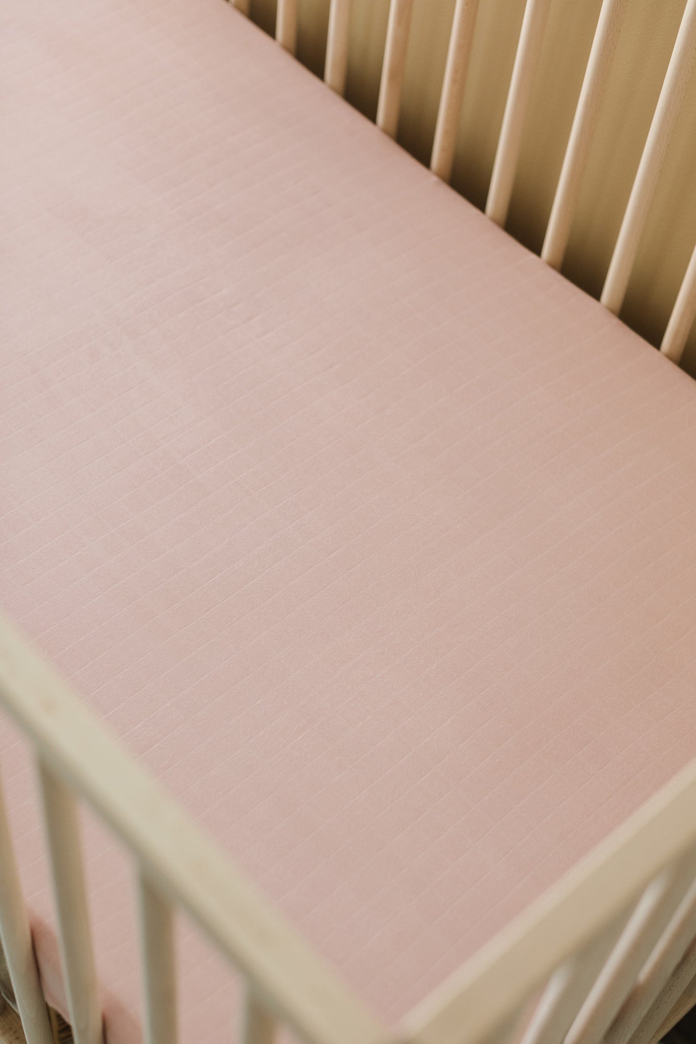 Muslin Crib Sheet Dusty Pink