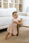 Bodysuit Dress - Pink Checkerboard