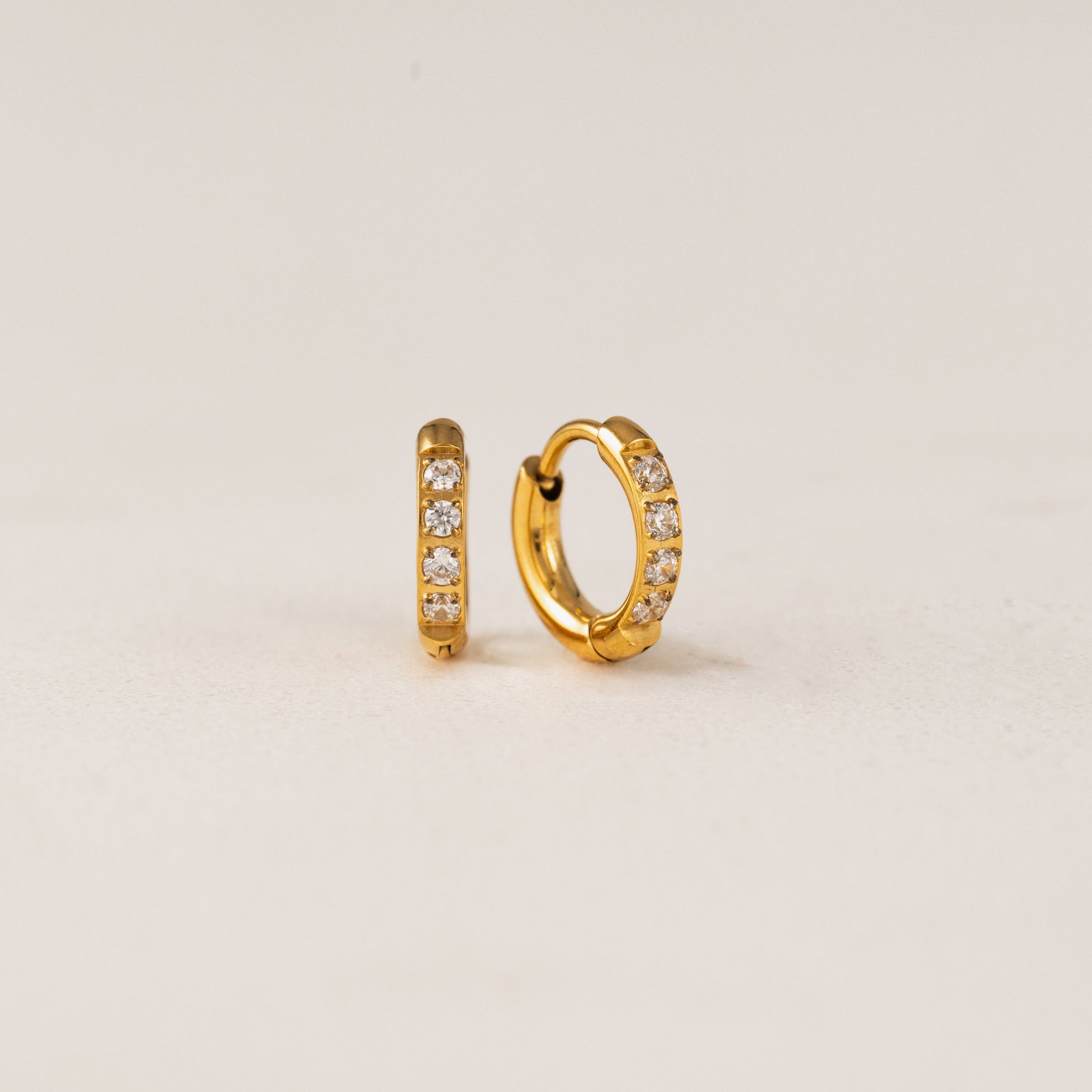 Evie Huggie Hoops - Gold