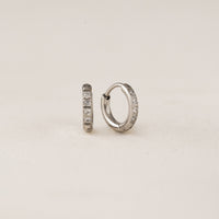 Evie Huggie Hoops - Silver
