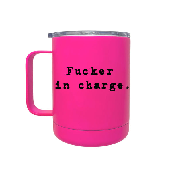 Camp Mug - Fucker in Charge - Neon Luxe
