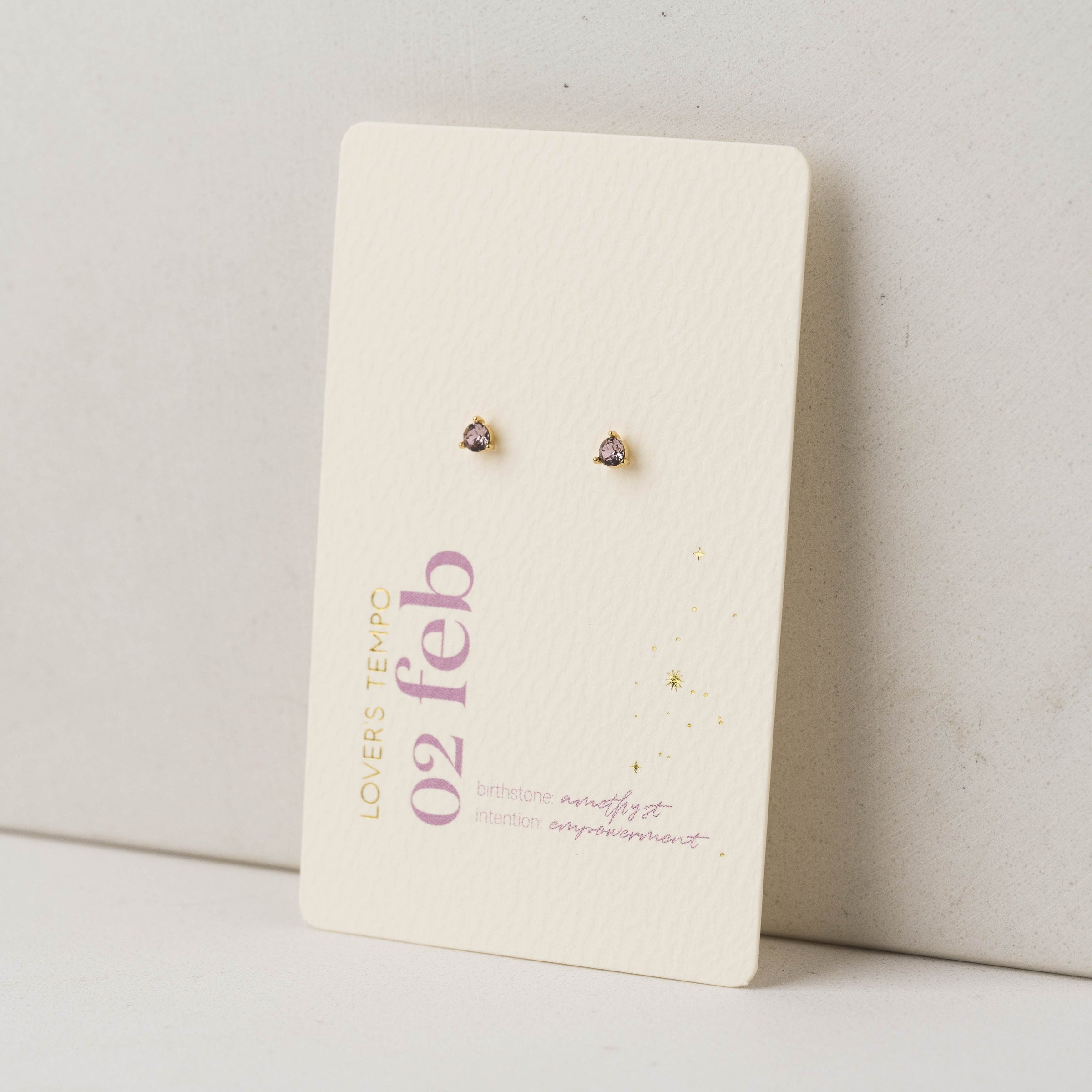 Kaleidoscope Birthstone Earrings - Gold