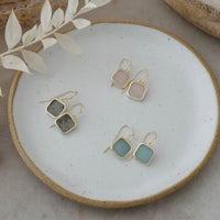 Florence Earrings - Rose Quartz