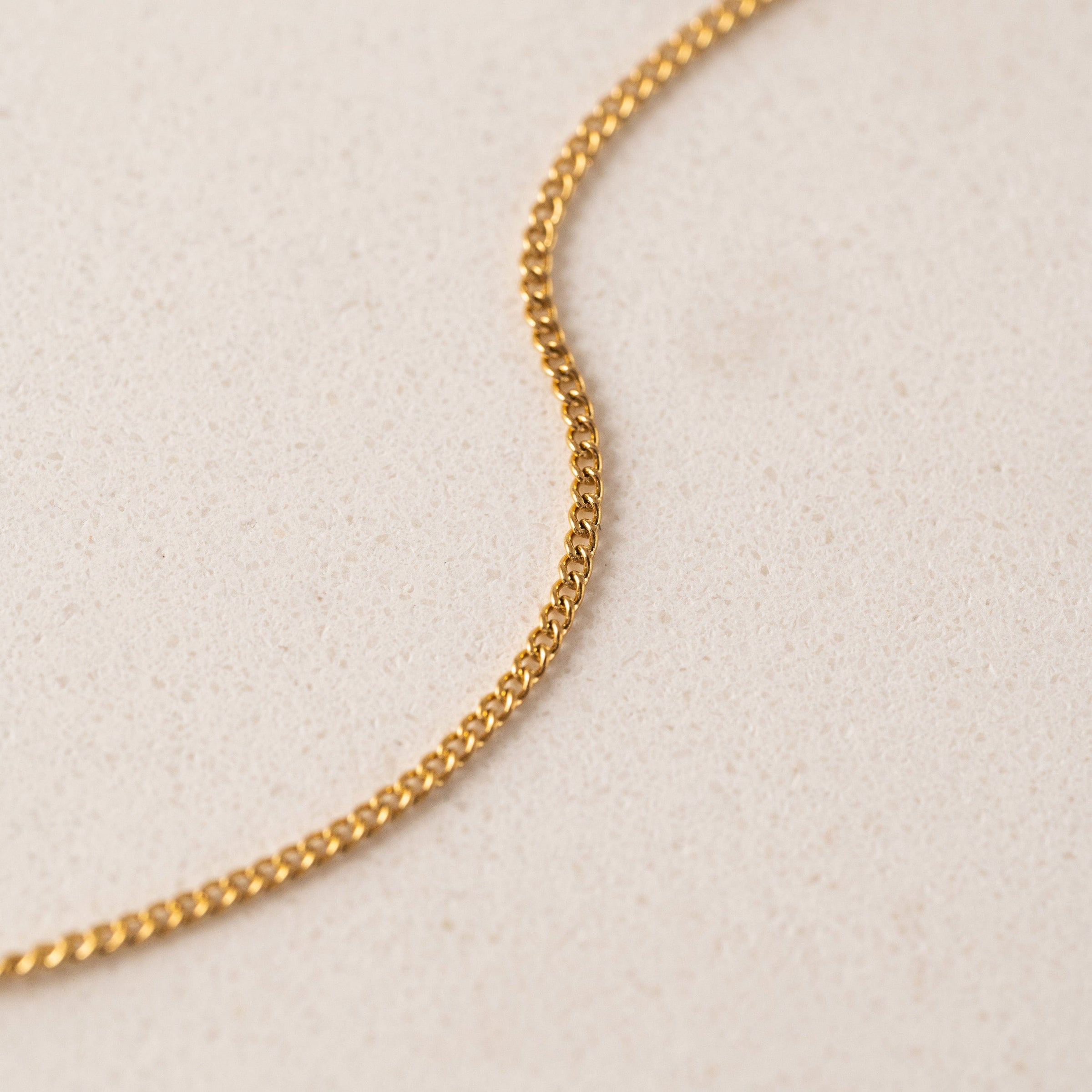 Fluted Heart Necklace - Gold