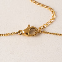 Fluted Heart Necklace - Gold