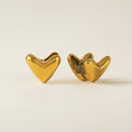 Heart Puff Hoop Earring - Waterproof