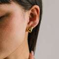 Heart Puff Hoop Earring - Waterproof