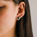 Heart Puff Hoop Earring - Waterproof