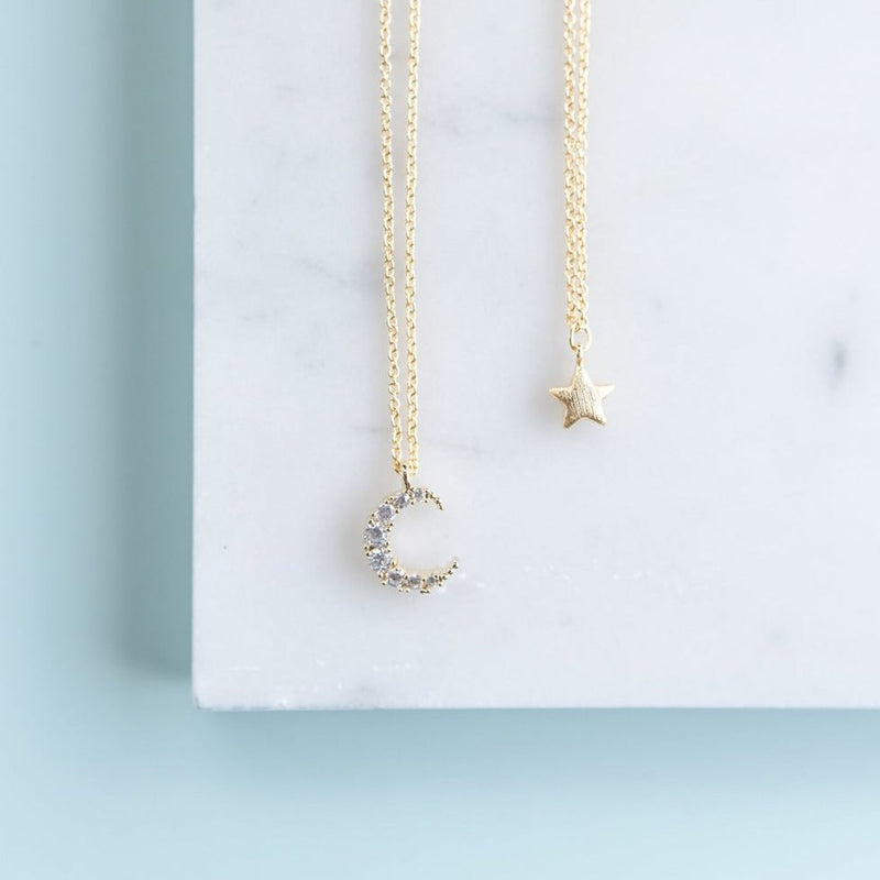 Mama & Me Moon and Star - Necklace Set