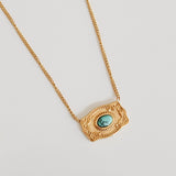 Cheyenne Scroll Buckle Necklace