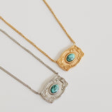 Cheyenne Scroll Buckle Necklace