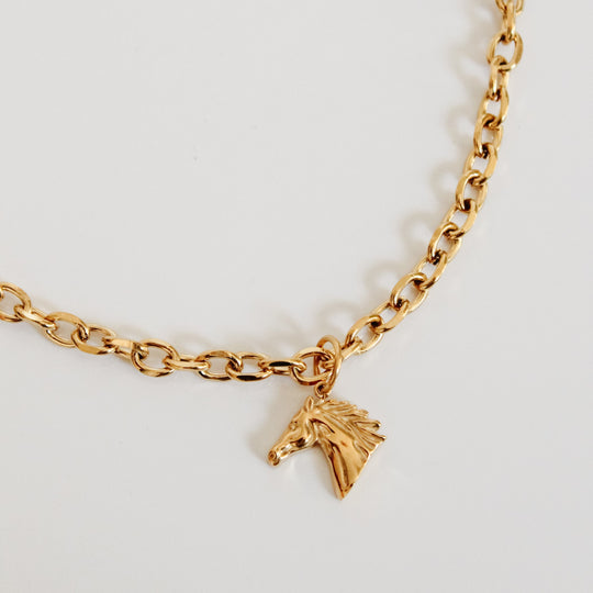Free Rein Necklace - Gold