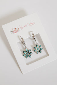 Cassidy Turquoise Hoops