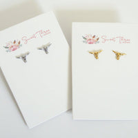 Boho Bull Studs