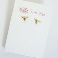 Boho Bull Studs