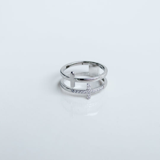 Ella Double Cross Ring