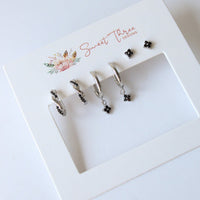 Afterglow Triple Earring - Black