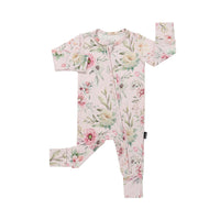 Footless Sleeper w/ Fold-over Cuffs - Floral Bliss