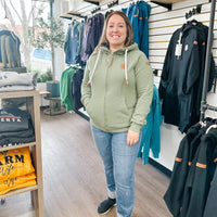 Hera - Full Zip Hood - Lichen Double Dye