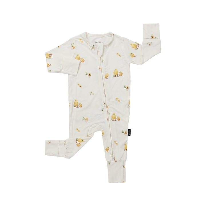 Footless Sleeper w/ Fold-over Cuffs - Chicks
