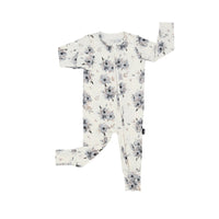 Footless Sleeper w/ Fold-over Cuffs - Frosty Floral