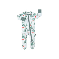 Footed Zipper Sleeper - Sleigh Ride