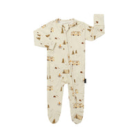 Footed Zipper Sleeper - Day Camp