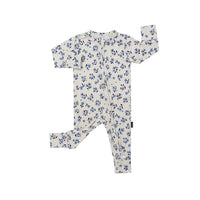 Footless Sleeper w/ Fold-over Cuffs - Bluebell