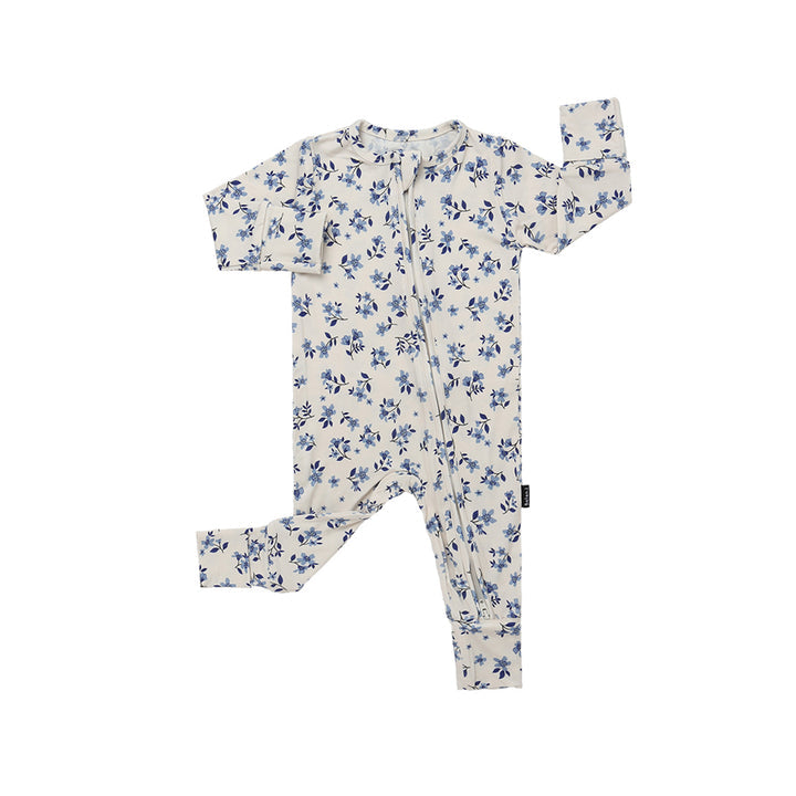 Footless Sleeper w/ Fold-over Cuffs - Bluebell