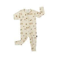 Footless Sleeper w/ Fold-over Cuffs - Day Camp