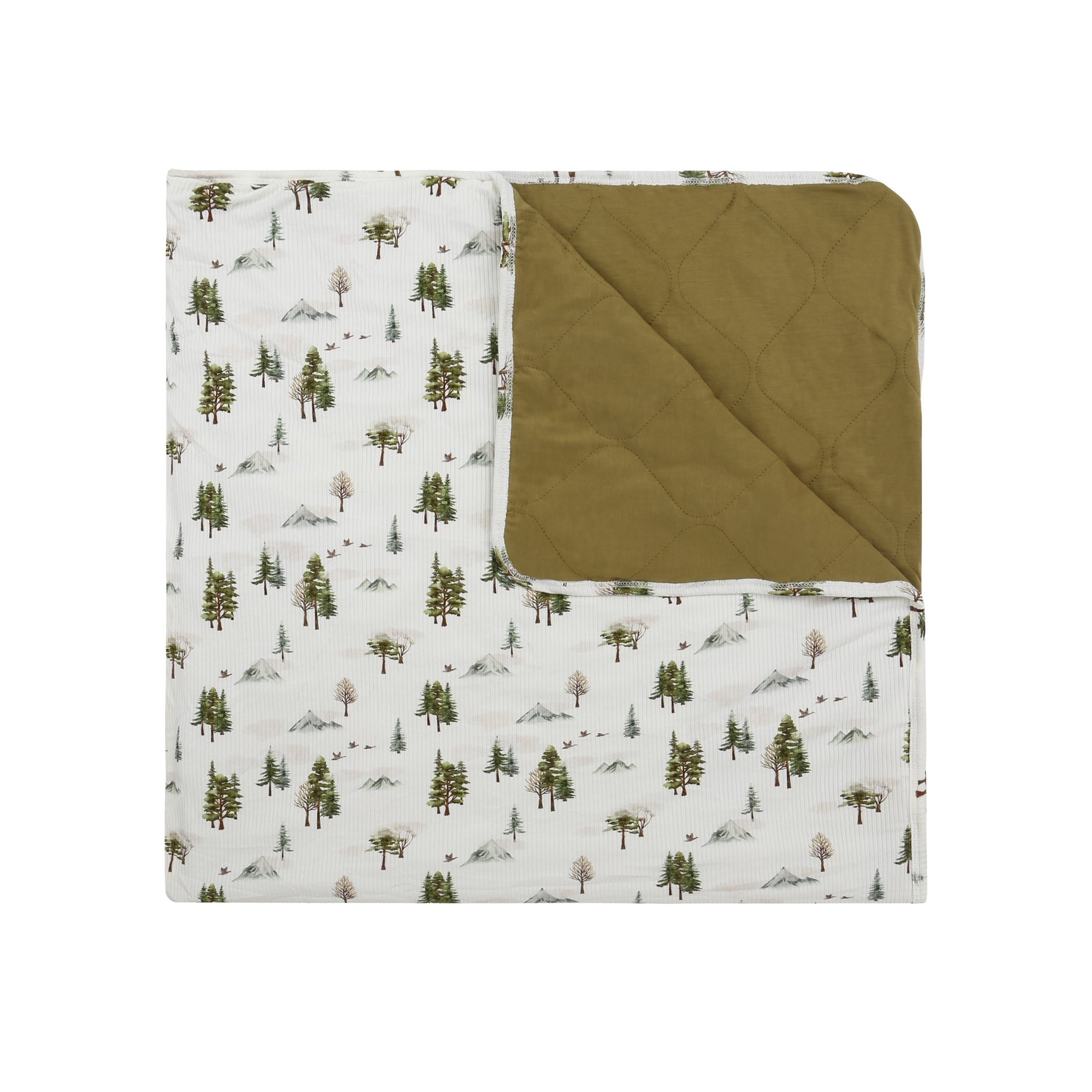 1.0 TOG Child Blanket - Ribbed Misty Forest/Basil