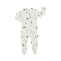 Footed Zipper Sleeper - Hedgehogs